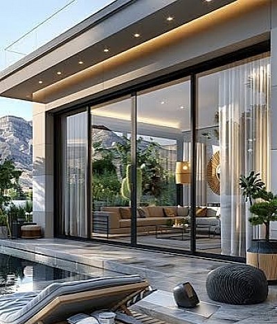 Full Width Window to Home garden